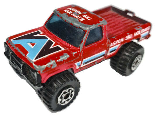 Mini Pick Up Matchbox 1981 Superfast 1:45 Pickup ASPEN SKI HOLIDAYS Luzak