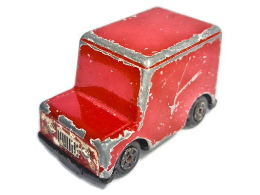 DELIVERY VAN, Ertl, Made in Usa, Die cast 2523P, Czerwony, 1:64, Resoraki