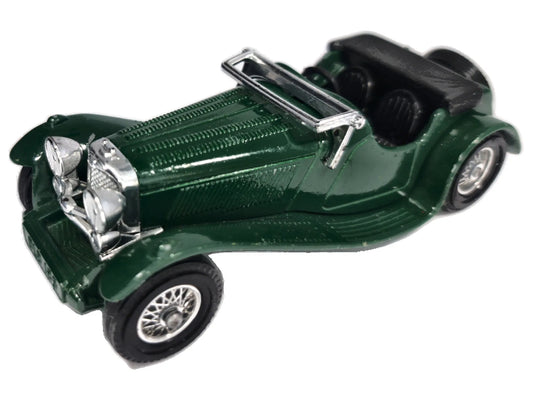 1936 SS 100 JAGUAR Roadster Matchbox 1977 Zielony 1:43 Made in England