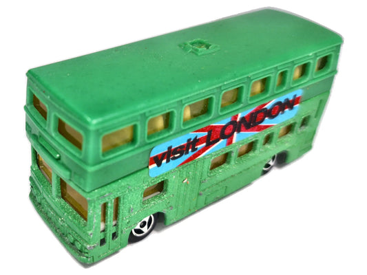 British Bus Majorette '80 Zielony 1:64 Made in France