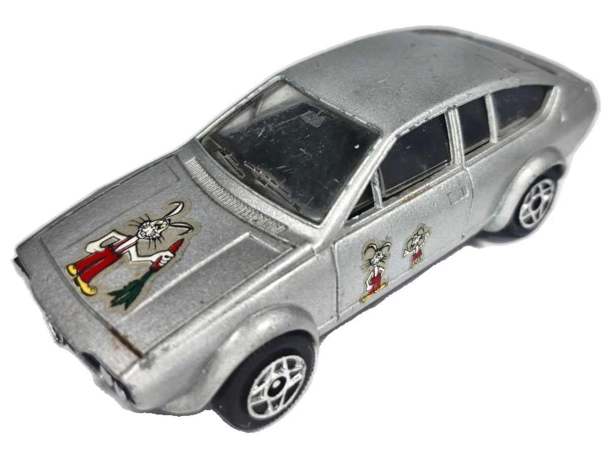 ALFA ROMEO ALFETTA GTV, Solido 1980, Die cast 1005, Srebrny, 1:43, Resoraki