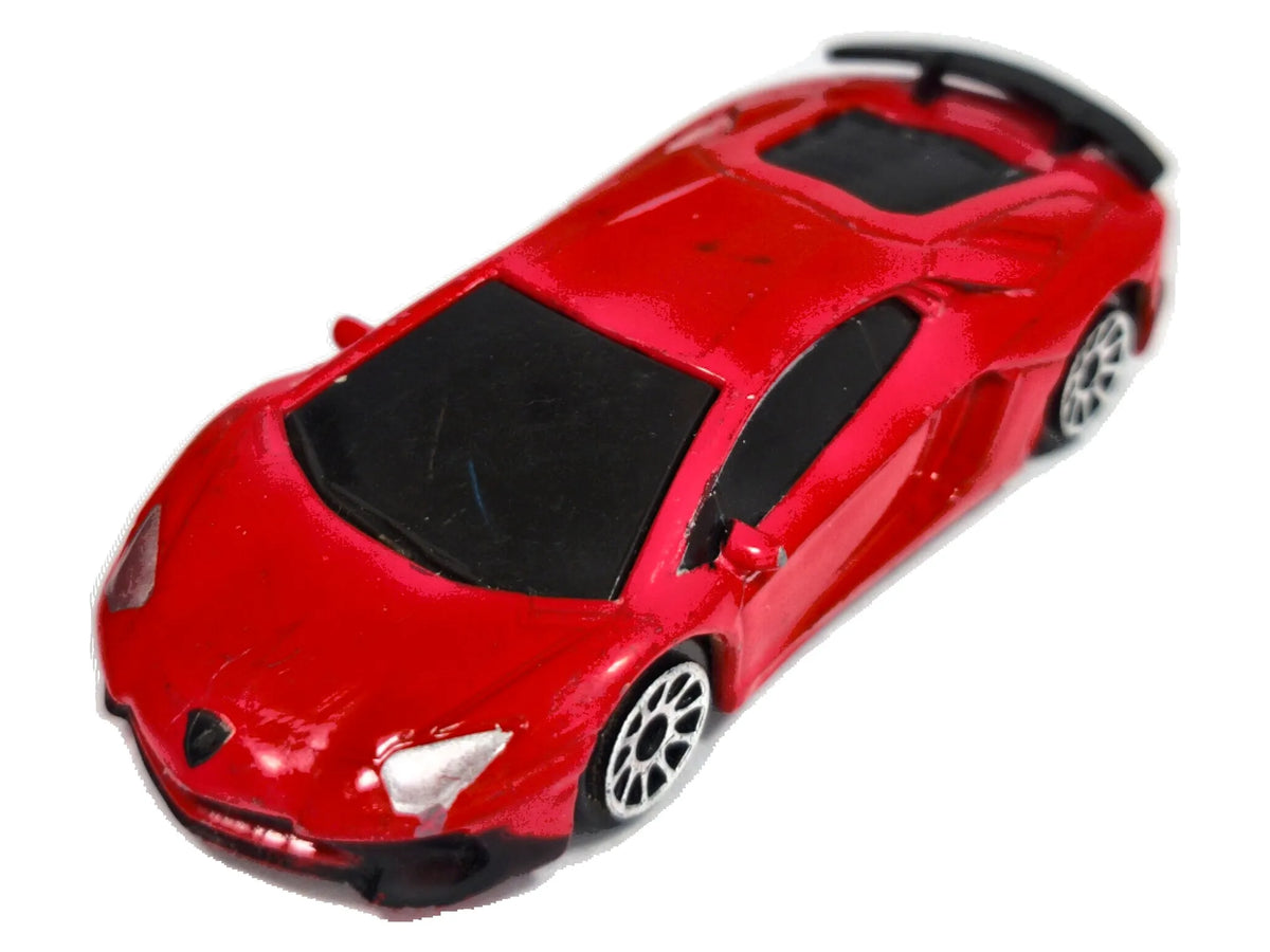 LAMBORGHINI AVENTADOR, RMZ City, Die cast, Czerwony, 1:64, Resoraki