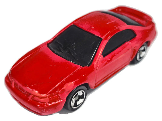 '99 MUSTANG, Maisto, Die cast, Czerwony, 1:64, Resoraki
