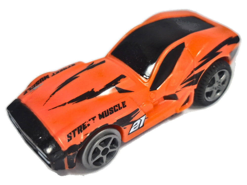 STREET MUSCLE, Bburago, Die cast 2136, Pomarańczowy, 1:64, Resoraki