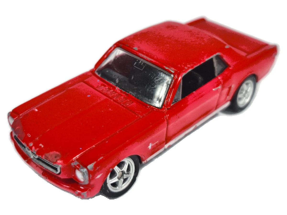 1964-1/2 FORD MUSTANG, Welly, Die cast NO 52262, Czerwony, 1:60, Resoraki