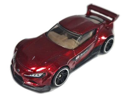 ’20 TOYOTA GR SUPRA, Hot Wheels 2020, Die cast GRX20, Bordowy 1:58 Resoraki