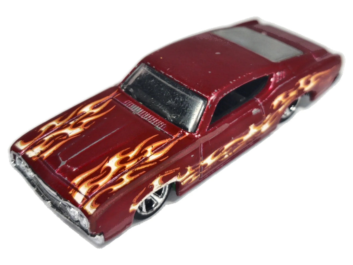 1970 CHEVROLET CHEVELLE SS, Hot Wheels 2008, Die cast Bordowy 1:64 Resoraki
