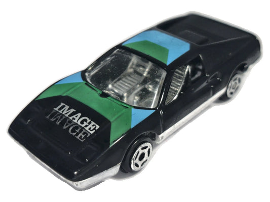 Jak Ferrari 308GTB, IMAGE, Summer, Vintage Model Die cast 2068, Czarny 1:64