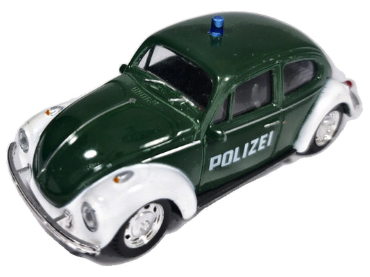 Volkswagen Beetle Polizei Policja Welly Zielony 1:36