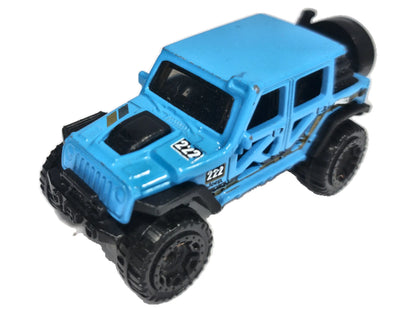 Jeep Wrangler Hot Wheels 2017 Mud Studs 1:64 222 Luzak Niebieski