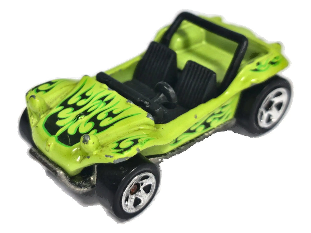 MEYERS MANX, BUGGY, Hot Wheels 2002, Die cast A28, Limonkowy 1:64, Resoraki