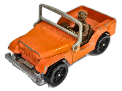 WILLYS JEEP Whizzwheels Wojsko Corgi 1969 Pomarańcz 1:55 Made in Gt Britain