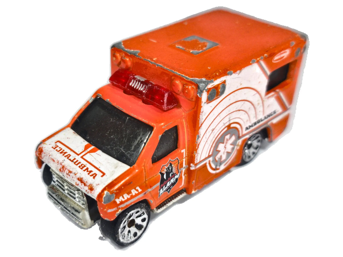 AMBULANCE, Matchbox 1996, Die cast 150, Pomarańczowy, 1:64, Resoraki