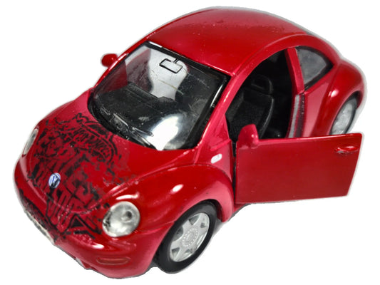 VOLKSWAGEN NEW BEETLE MK2, Maisto, Die cast, Czerwony, 1:37, Resoraki