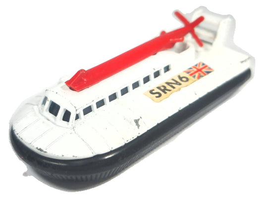 SRN6 HOVERCRAFT, Matchbox 1972, Made in England, NO.72 Biały 1:120 Resoraki