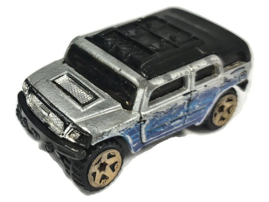 Rockster Majorette 1:72 Made in France Luzak Srebrny Hummer H2