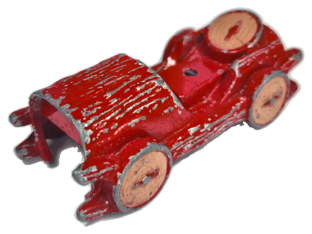 Żeliwny samochodzik wyścigowy A. C. Williams , Zabytek, Czerwony, 1:64
