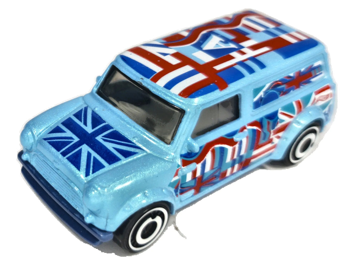 '67 Austin Mini Van Hot Wheels 2014 1:64 Van Niebieski Vintage