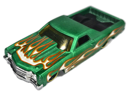 '71 Chevrolet El Camino Hot Wheels 2013 1:64 Pickup Luzak Zielony