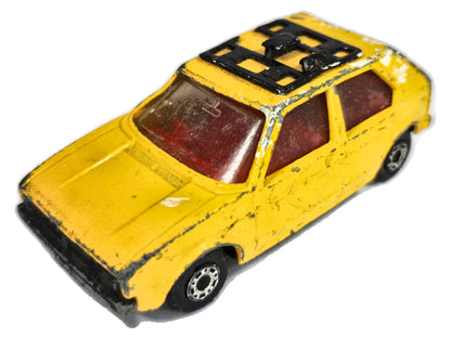 VW GOLF MK1 Superfast Matchbox 1976 Żółty 1:54 Made in England