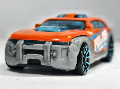 HW Pursuit Hot Wheels 2012 HW Racing 1:64 Luzak Pomarańczowy Policja – zdjęcie 5