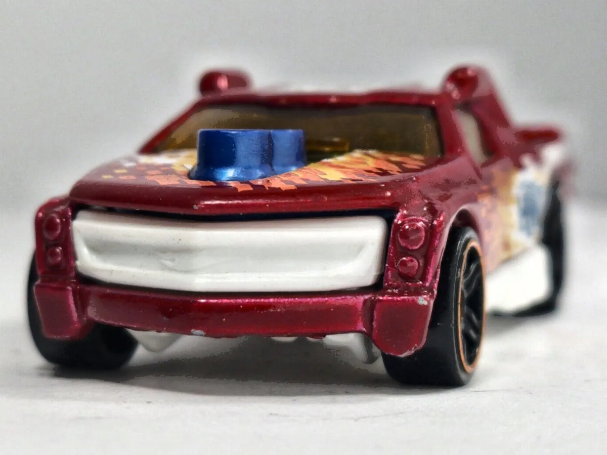 Fig Rig Hot Wheels 2012 HW CITY 1:64 Luzak Bordowy – zdjęcie 5
