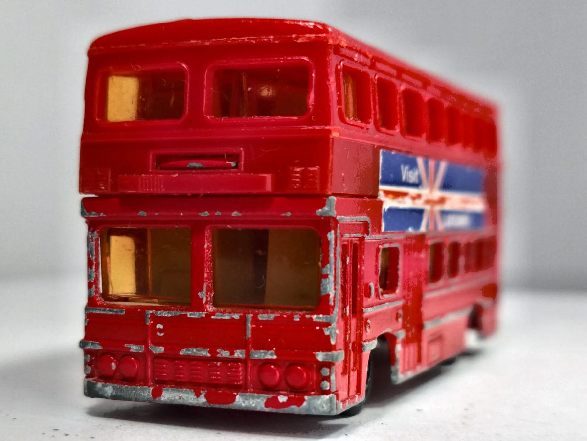 Autobus Piętrowy BRITISH BUS London Bus Majorette '70 1:64 Made in England – zdjęcie 5