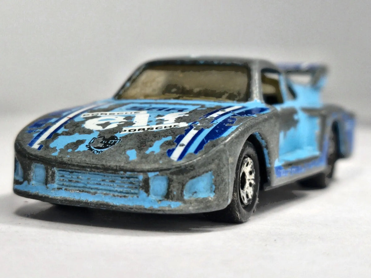 RACING PORSCHE 935 Matchbox '80 Błękitny 1:58 Made in Macau – zdjęcie 5