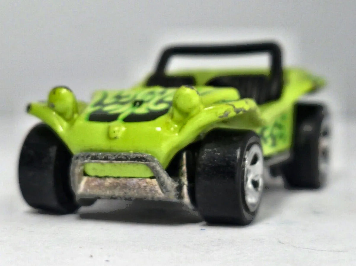MEYERS MANX BUGGY METAL METAL Hot Wheels Made in Meksyk 2002 Zielony 1:64 – zdjęcie 5