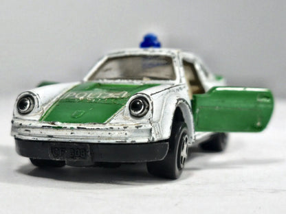 Porsche 911 Turbo Polizei Zee Toys 1:64 Biało-Zielony Policja – zdjęcie 5