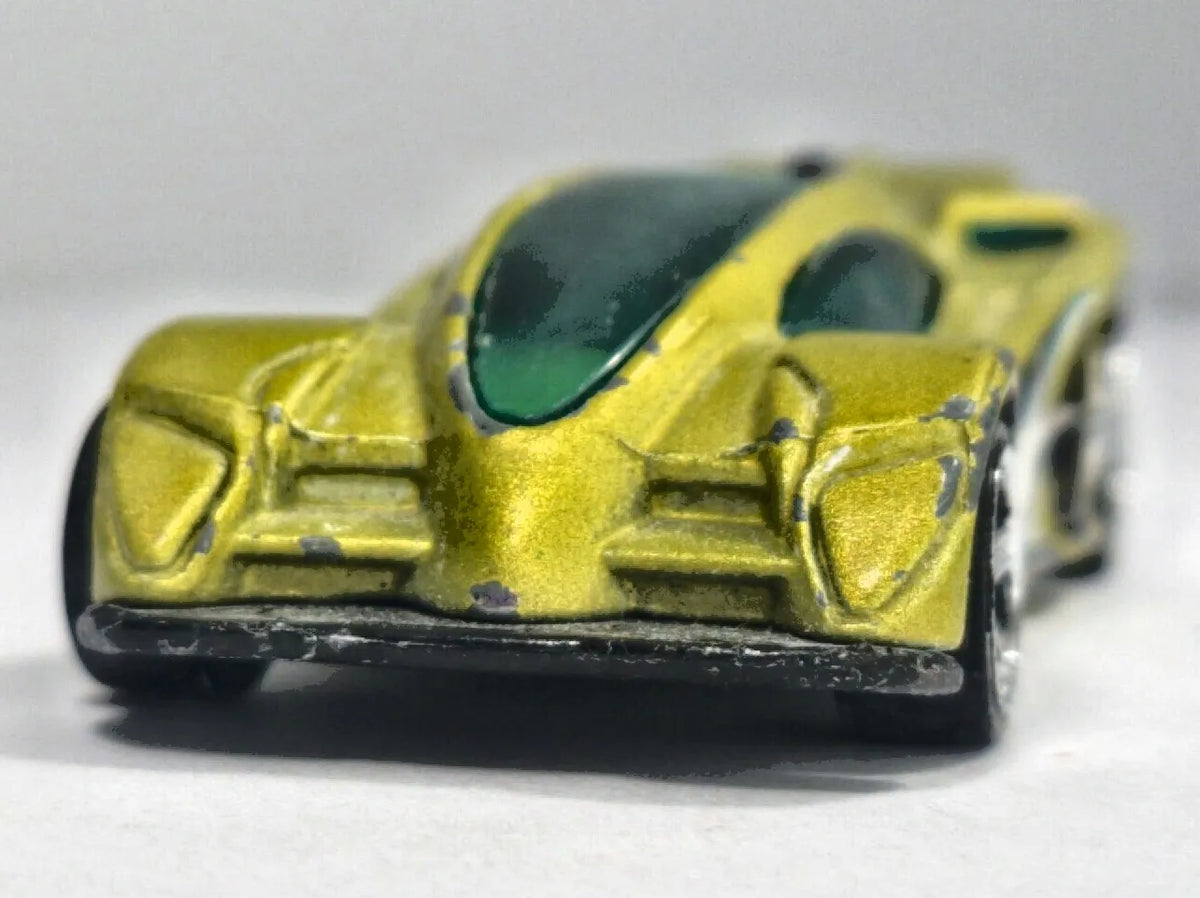 Side Draft Hot Wheels 2001 Złotozielony 1:64 – zdjęcie 5