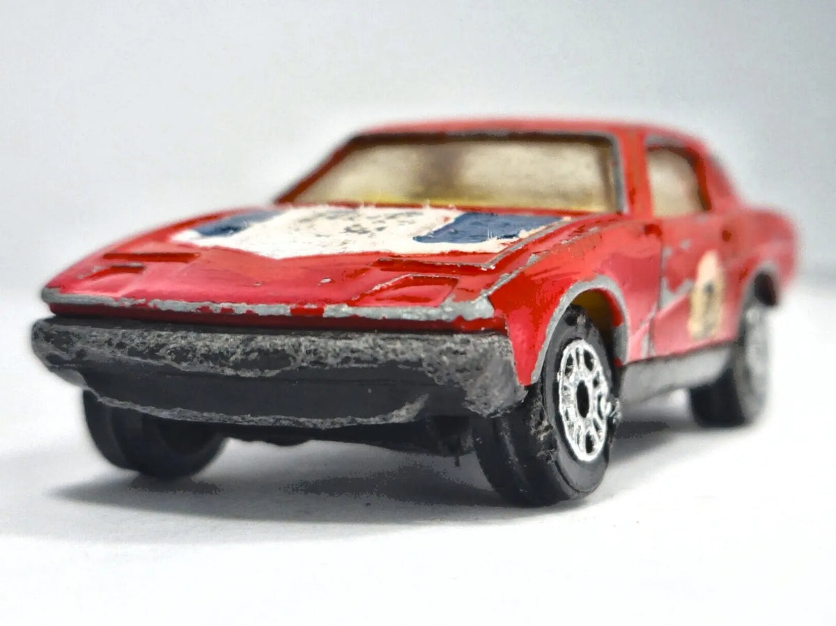 TRIUMPH TR7, Corgi Juniors, Made in Gt Britain, Die cast, Czerwony, 1:64 – zdjęcie 5