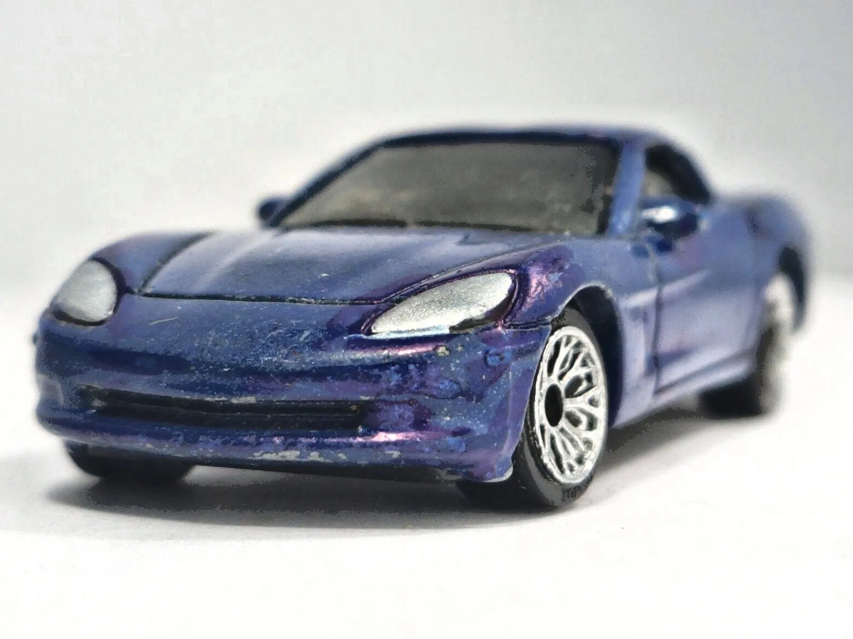 CHEVROLET CORVETTE, Matchbox 2003, Die cast MB630, Niebieski, 1:64 – zdjęcie 5