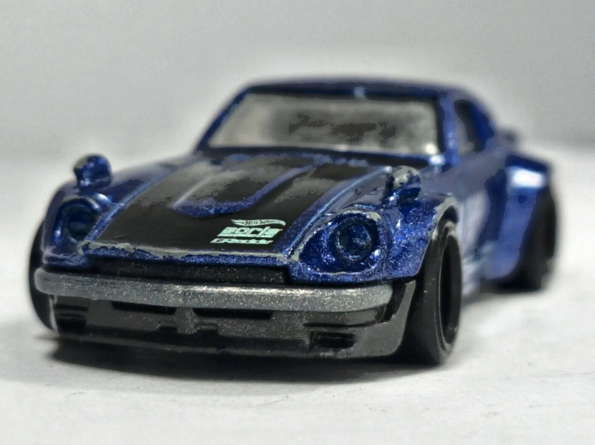 Custom Datsun 240Z Hot Wheels 2016 Nightburnerz 1:64 50 Luzak Niebieski – zdjęcie 5