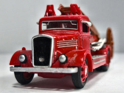 1938 DENNIS LIGHT FOUR, AmerCom 1938, Die cast, Czerwony, 1:64, Resoraki – zdjęcie 5