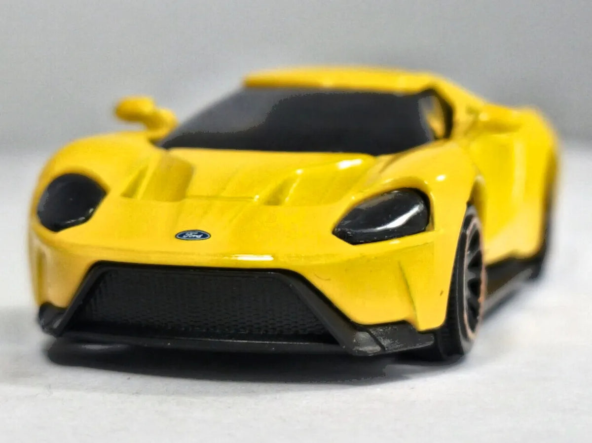 FORD GT, Majorette, Die cast 204B, Żółty, 1:63, Resoraki – zdjęcie 5