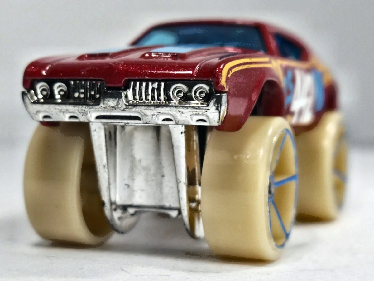 Oldsmobile 442 W-30 Hot Wheels 2006 1:64 CAR CRAFT Luzak Bordowy Muscle Car – zdjęcie 5
