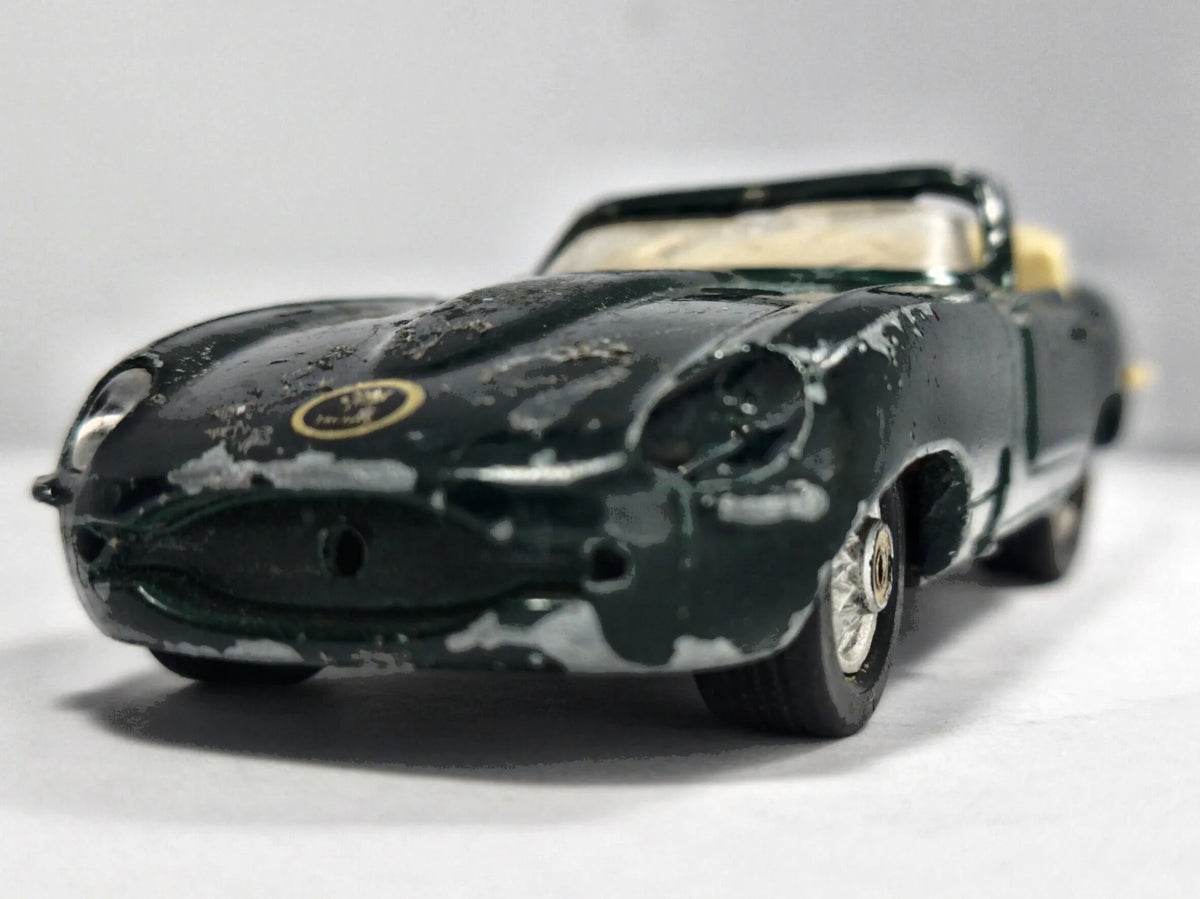 Jaguar E Cabriolet Maisto 1:38 Luzak Zielony – zdjęcie 5
