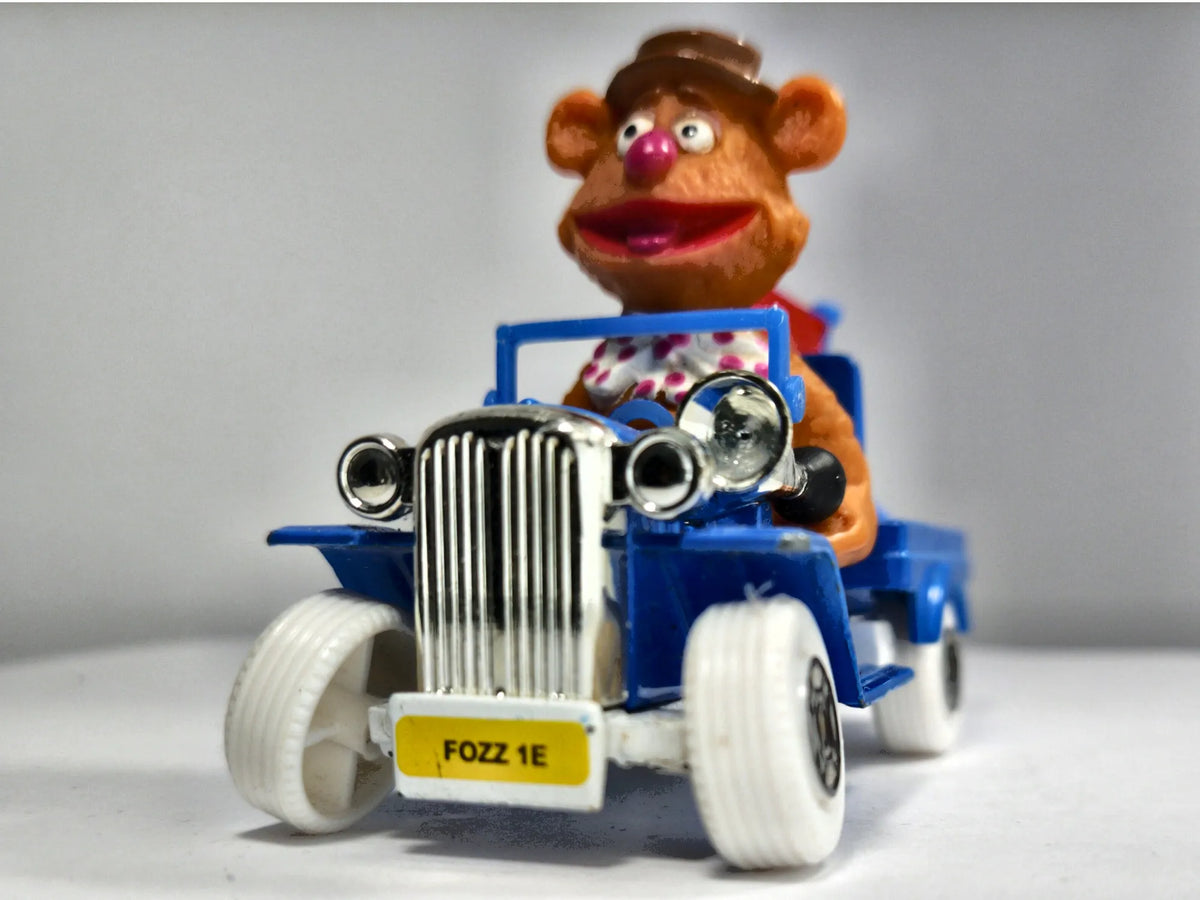 Fozzie Bear Truck Muppet Show Corgi 1979 Niebieski 1:36 Made in England – zdjęcie 5