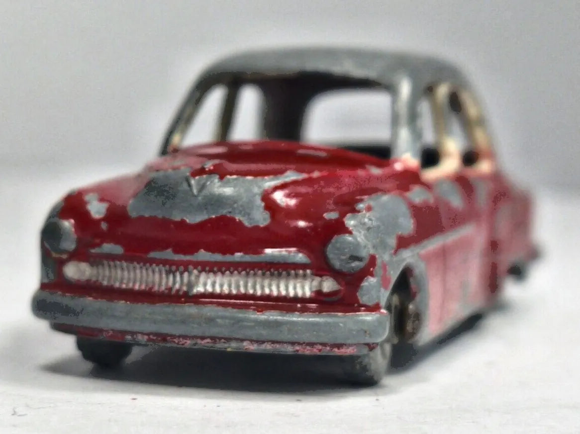 Vauxhall Cresta Matchbox 1950-1955 Czerwony 1:68 Made in United States – zdjęcie 5