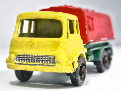 PETROL TANKER, Matchbox, Made in England, Die cast N25, Żółty 1:75 Resoraki – zdjęcie 5