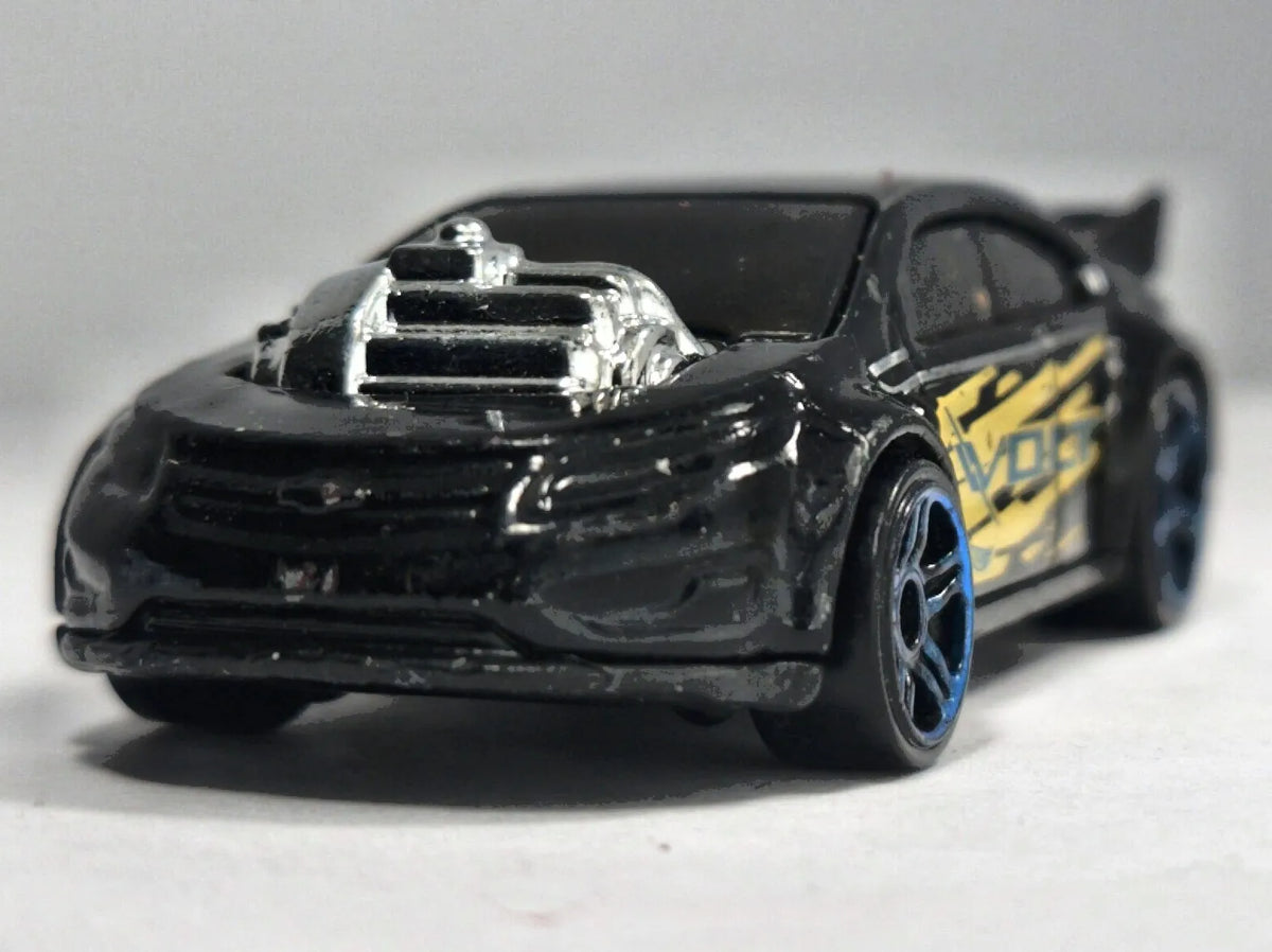 SUPER VOLT, Hot Wheels 2014, Die cast P45, Czarny, 1:64, Resoraki – zdjęcie 5