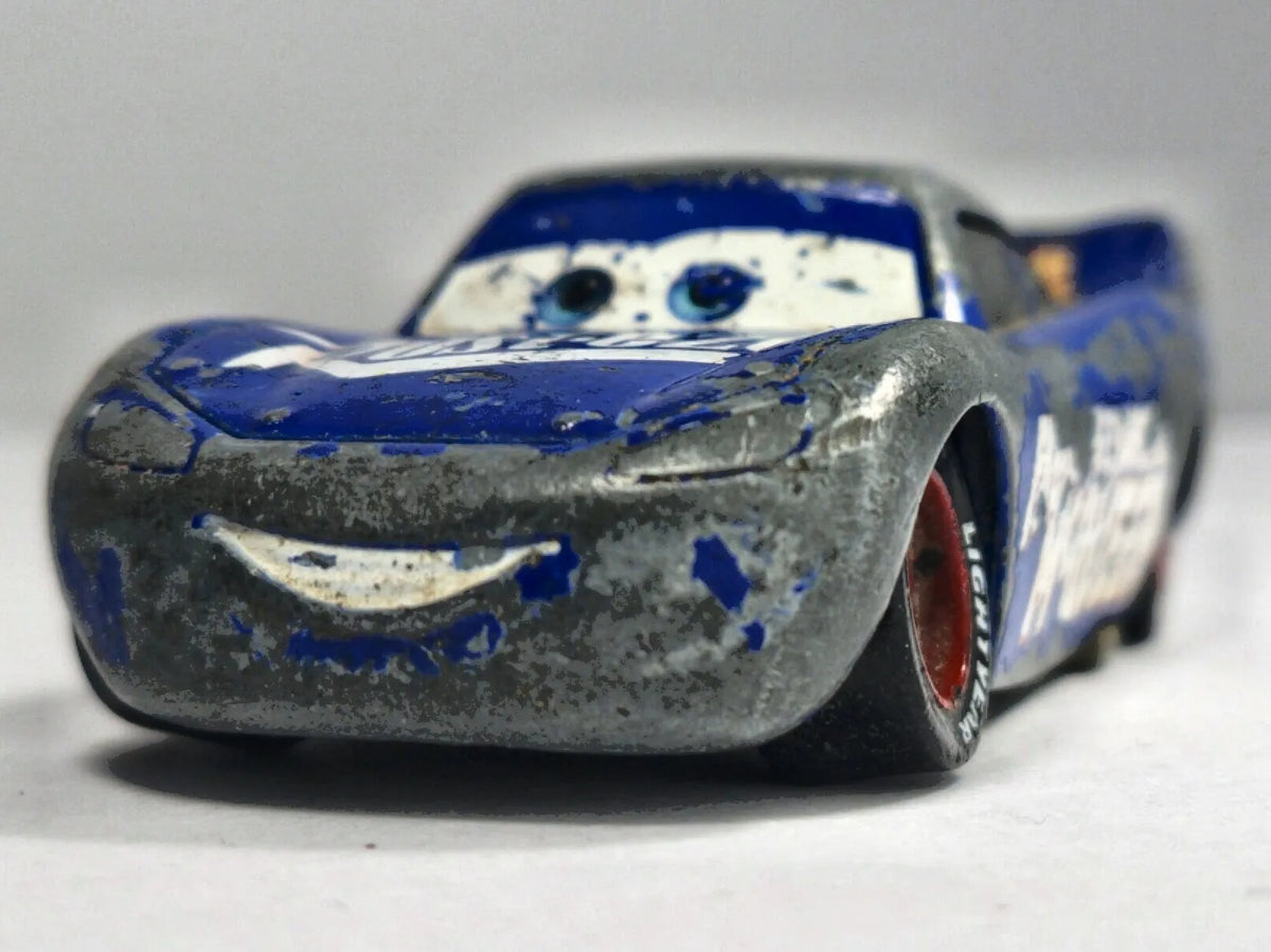 ZYGZAK MCQUEEN Z FILMU AUTA, Disney, Die cast, Niebieski,, 1:55, Resoraki – zdjęcie 5