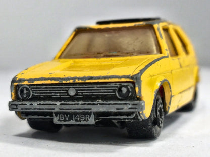 Vw Golf Superfast Matchbox 1976 Żółty 1:52 Made in England – zdjęcie 5