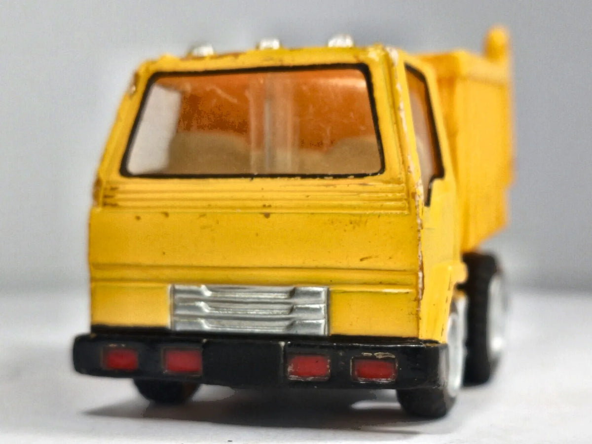 DUMP TRUCK, WYWROTKA, Zylmex Ok. 1978–1985, Die cast, Żółty, 1:64, Resoraki – zdjęcie 5