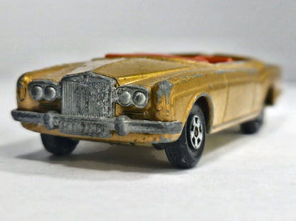 ROLLS ROYCE SILVER SHADOW COUPE Matchbox 1969 Złoty 1:68 Made in England – zdjęcie 5
