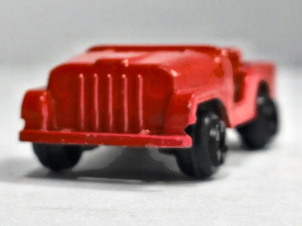 JEEP WILLYS MB Wojsko Zee Toys Czerwony 1:72 Made in United States – zdjęcie 5