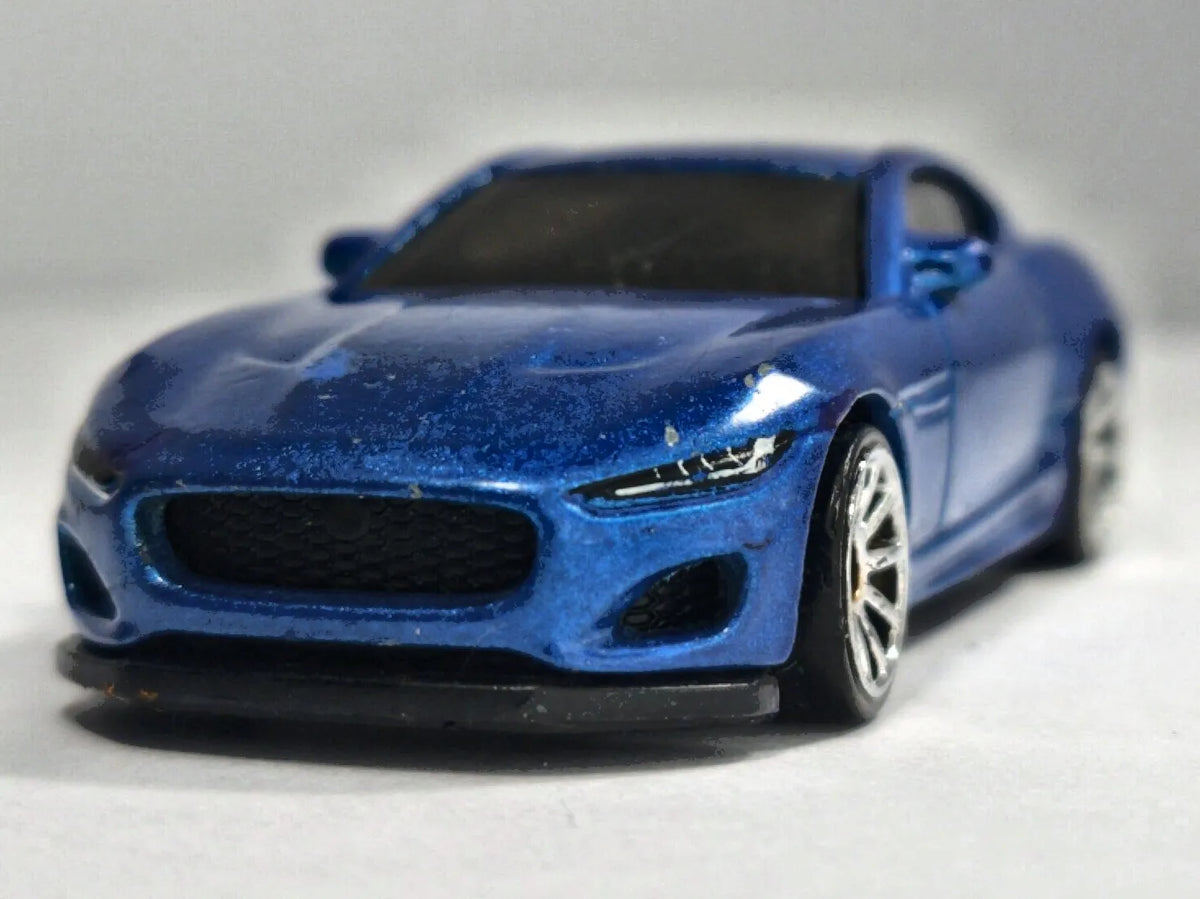 JAGUAR F-TYPE, Hot Wheels 2020, Die cast GRY29, Niebieski, 1:64, Resoraki – zdjęcie 5
