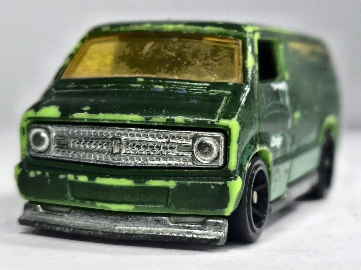 Dodge Van Hot Wheels 2007 Color Shifters 1:64 Van Luzak Zielony – zdjęcie 5