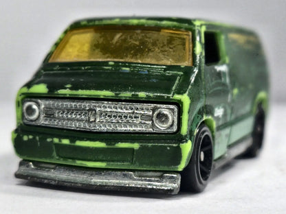 Dodge Van Hot Wheels 2007 Color Shifters 1:64 Van Luzak Zielony – zdjęcie 5
